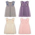 Baby Girls Party Solid Lining Princess Dress Banquet Tutu Summer Sequins Kids