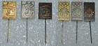 Winter Olympics Sarajevo 1984 Yugoslavia Mascot Vucko   Logo Vtg Pin Badge Set