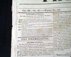 The Emancipator Rare Anti Slavery Slaves Abolition Pre Civil War 1839 Newspaper