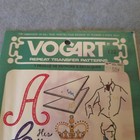 Vogart 122 Transfer Patterns Monograms His Hers Crown Tie Shirt Vintage Unused