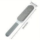 1pc Double-sided Pet Hair Remover Lint Brush For Clothes Sofa Carpet - New