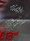 Friday The 13th Vii 40x27 Original Movie Poster Cast  8  Signed Autographed Jsa