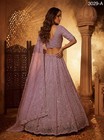 Women s Wedding Lehenga Choli Crystal Embroidered Net Dress With Dupatta