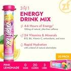 Zipfizz Daily Energy Drink Powder  Pink Lemonade  20 Pack   3-in-1 Sus