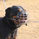 Dog Muzzle Strong Metal Wire Basket Anti-barking For Xl Bully Rottweiler Mastiff
