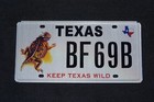 Texas Keep Texas Wild Graphic License Plate - Horny Toad - Lizard