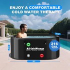 Ice Bath Tub For Cold Plunge  Inflatable Pvc Cold Plunge Tub With Insulated Lid