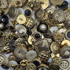 New  Ltd Edition Premium Gold Buttons Mixed Lot All Pairs Gold Mix Shank