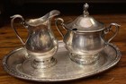Camille Silver Tea   Coffee Set  Tray   6029   Creamer  6030    6031 Sugar Bowl