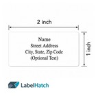 100 - Personalized Return Address Label Custom Mailing Stickers - 2x1 Inches