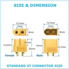 24pcs Xt60 Male Female Bullet Connectors Plugs For Rc Battery From Us Warehouse
