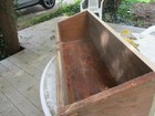 Primitive Handmade Wood Box Dovetailed  refurbished To Hold Wooden Bowls 