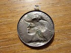 France Ww1 Courage Pendant  Sterling Silver Signed Jay Bory Nice Cond