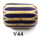 Sweet Old Venetian Chevron Trade Bead African From Estate Y44 Bg 74