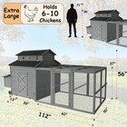 Chicken Coop Mobile Hen Coop Large Poultry Cage With Wheels Outdoor