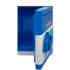 Electronic Piggy Bank Atm Password Cash Coin Can Money Safe Blue Kids Saving Box