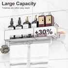 Shower Caddy  4 Pack Adhesive Shower Organizer  15 15in Large Capacity Bathro   