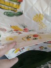Vintage Quilted Plastic Tall Appliance Cover Veggie Fruit Farm