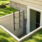 3 4 5-rung Window Well Ladder Straight  Steel Basement Egress Ladder fire Escape