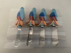 Vtg Set Island Paradise Parrot Spreaders Stainless Steel Blades Open Box Target
