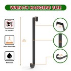 15  Wreath Hanger christmas Decorations  For Front Door  Indoor Or Black 