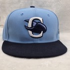 Charlotte Stone Crabs Hat Cap New Era 59fifty Fitted 7 1 4 Blue Navy Milb Rare