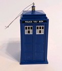 Doctor Who Blue Tardis Police Call Box Ornament Vintage 2009