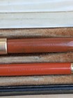 Vintage Parker Lady Duofold Lucky Curve Fountain Pen   Pencil Set Big Red Boxed