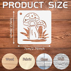 Mushrooms Stencils Template  56 Pack Reusable Plastic Template Stencils Moon Flo