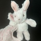 Dtu Super Star Baby Pink Bunny Rabbit Plush Rattle Baby Lovey Security Blanket