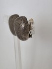 John Iversen Designer Hand Made Sterling Silver Clip-on Earrings Large Heavy