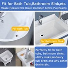 3pcs Bathroom Sink Drain Strainers For 1 -1 6  Depth Than 1 6  Drain Hole  3pcs
