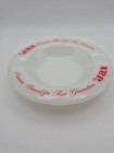 Vintage Jax Beer Advertising Ashtray White Glass Premium Brewed Four Generations