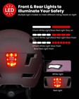Bike Helmet Rechargeable Led Light Removable Goggle Cycling E3-10l Rose Pink