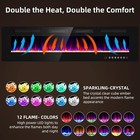 72   Electric Fireplace Ultra-thin Recessed Wall Mounted Fireplace 750 1500w
