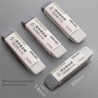 2-pcs Grey Matte Ink Erasers - Pen-style Design For Ballpoint And Fountain Pe   