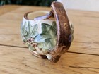 Vtg Mccoy Pottery Earthenware Gravy Boat Creamer Ivy Leaf Design
