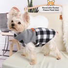 Fleece Vest Dog Sweater Stretchy Sweatshirt With Leash Hole Pet Clothes Light   
