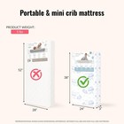 Dream On Me Snuggles Extra Firm Baby Crib Mattress     Water-resistant Blue Mist