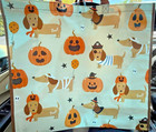 2 Pk- Kohls Dachshund      Reusable Shopping Bag Totes -halloween- Wiener Dogs New