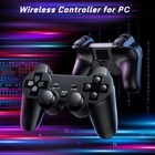 1pcs Ps2 Style Black Wireless Controller Gamepad Usb Ort For Pc Laptop Computer