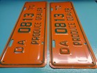 1970 Washington Produce Dealer License Plate  Pair Da 0813 Very Nice