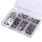 660pcs 304 Stainless Steel Washers Flat Washer Assortment Set Value Kit W  Case