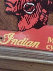 Vintage Indian Motorcycle Porcelain Metal Sign Old Dealership Plaque Bike Sales