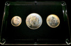 3 Coins 1970  Set Nasser Commemorative Coins Of Egypte Silver Prof Very Rare   
