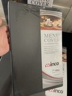 Winco Lmf-814bk Menu Cover - Black Holds 8 5    X 14    - Lot Of 4 Brand New Sealed