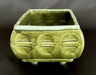 Cookson Pottery Dark Olive Green Planter Cp-558 Usa Vintage 8 5    X 6    X 3 5    Euc