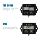 Digital Hour Meter Tachometer Maintenance Reminder User Shutdown For Lawn Mower