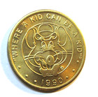 1 - 1990 Show Biz Pizza Arcade   Rare Brass Coin Token -excellent Condition