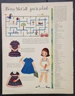 Betsy Mccall Womans Day Sewing Patterns Paper Dolls Uncut Magazine Pages Vintage